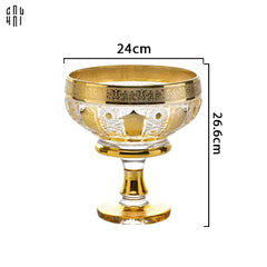 Đĩa Trái Cây Thuỷ Tinh Javier - L Ss25-SET CHÉN DĨA-CẬU HAI HOME DECOR
