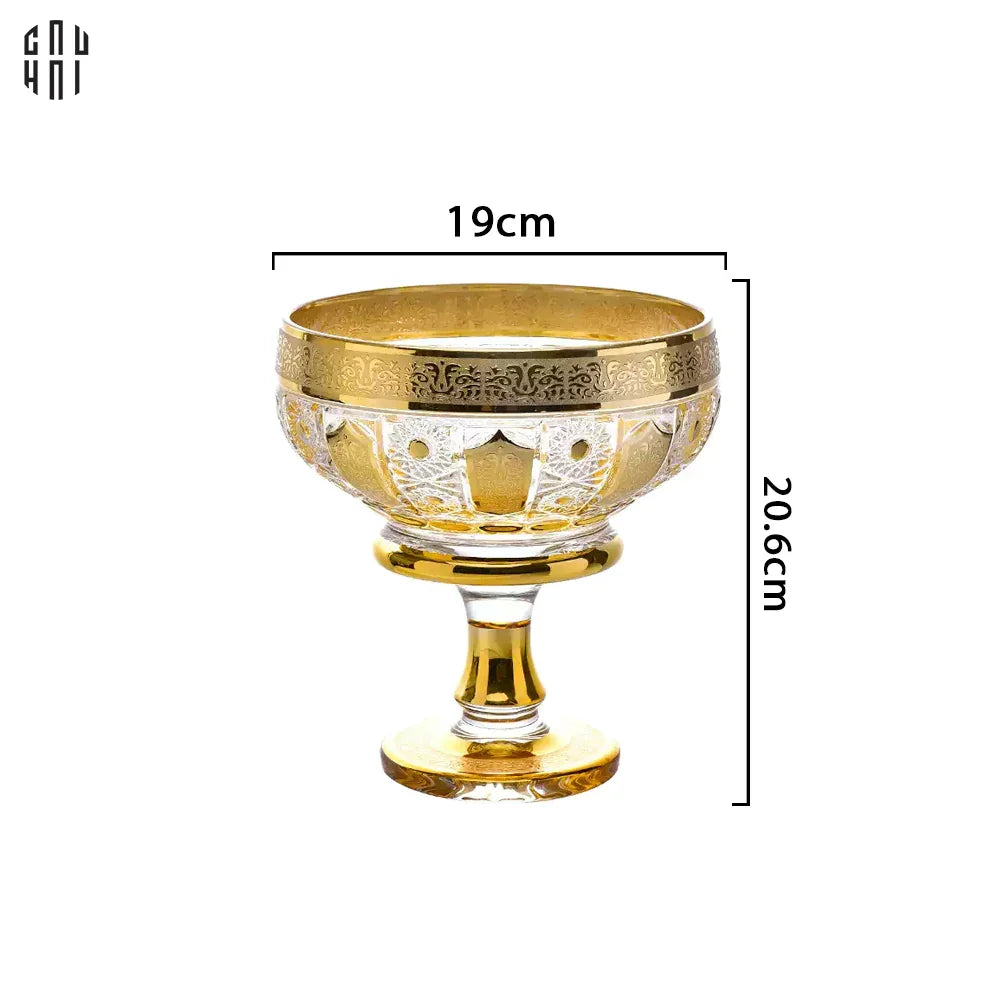 Đĩa Trái Cây Thuỷ Tinh Javier - M Ss25-SET CHÉN DĨA-CẬU HAI HOME DECOR
