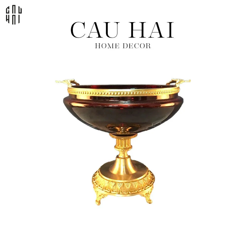 Đĩa Trái Cây Thuỷ Tinh Red Robertson-CẬU HAI HOME DECOR