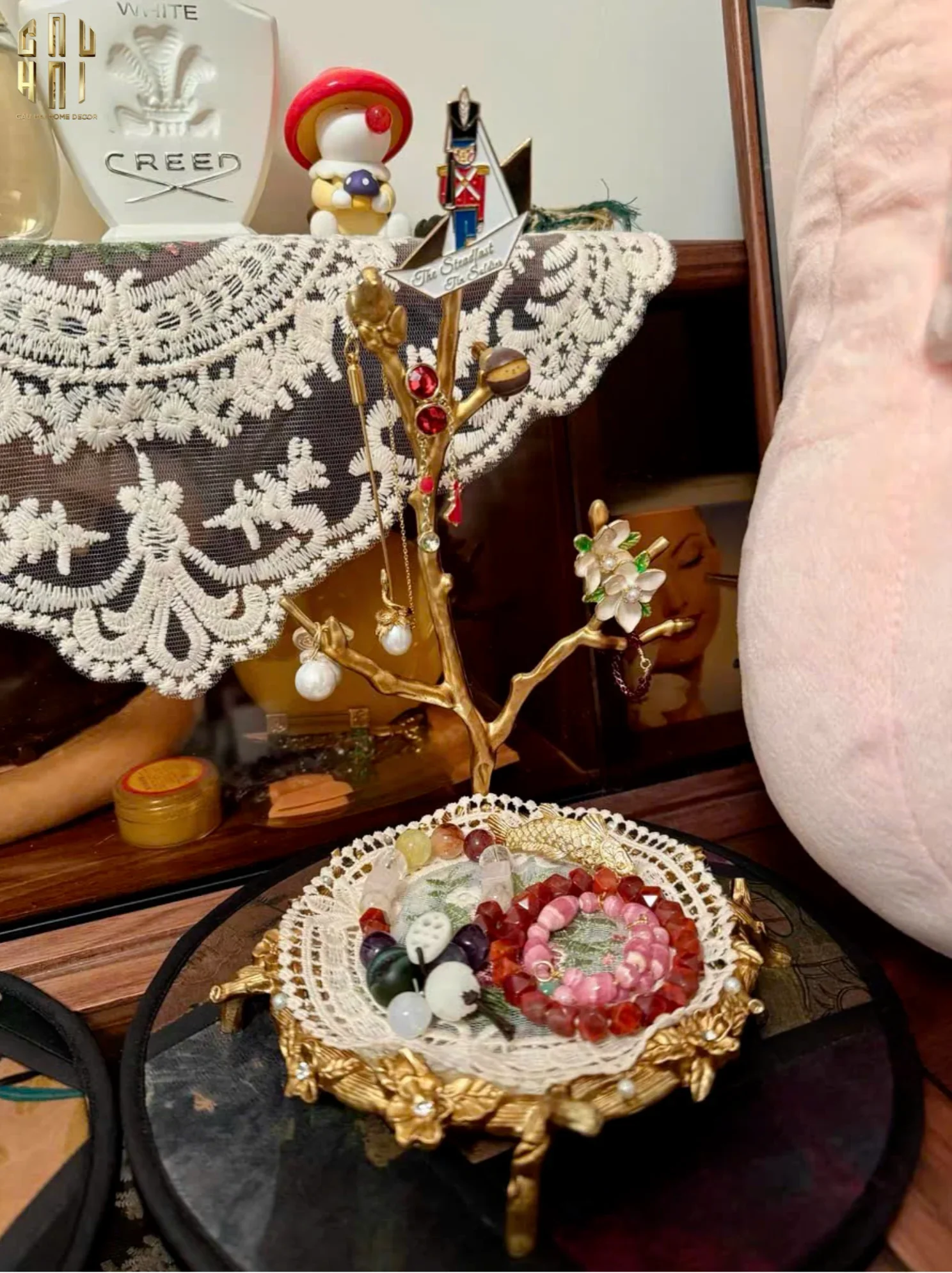 Đĩa Trang Trí Đồng Feuillage Brasson Bird-CẬU HAI HOME DECOR