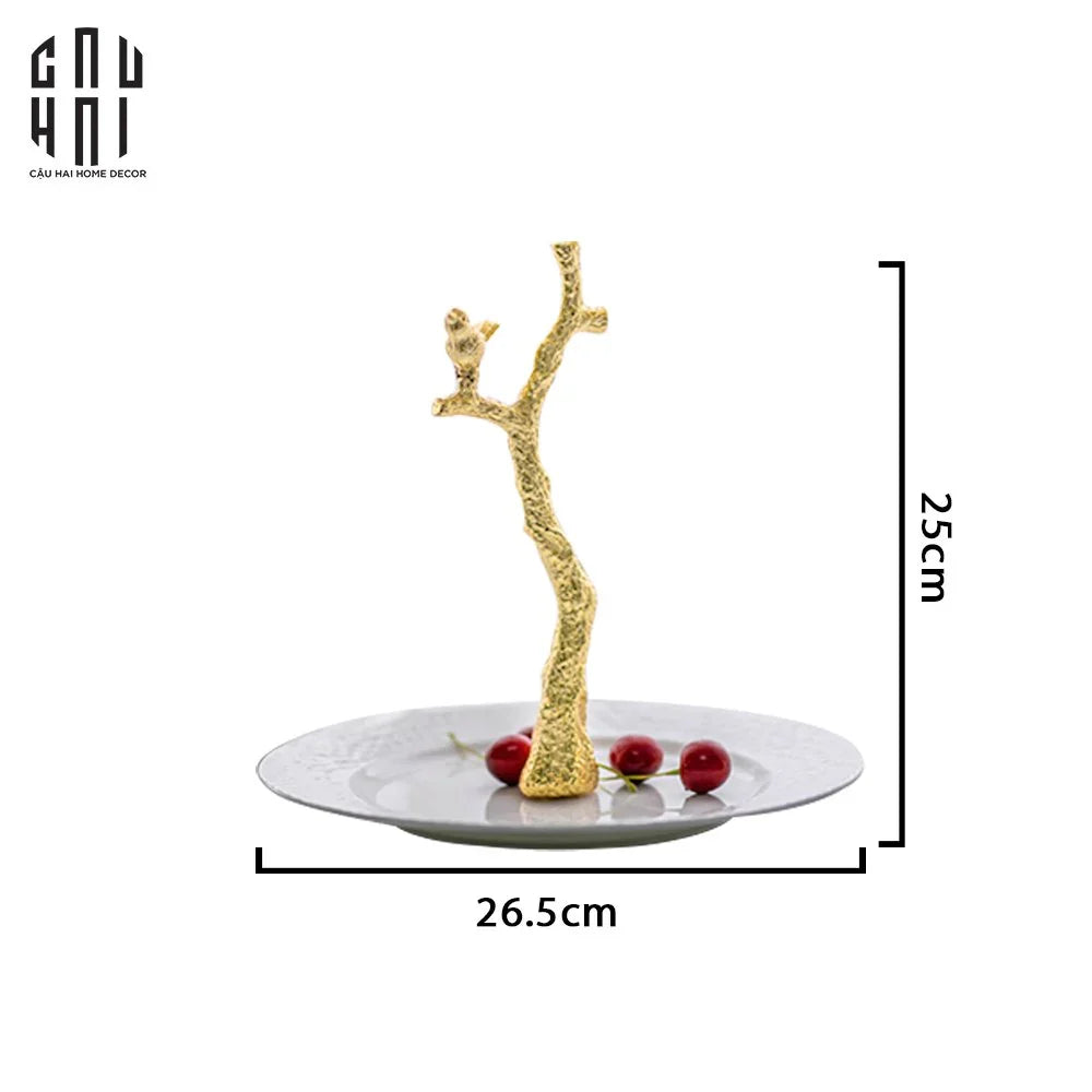 Đĩa Trang Trí Feuillage Four Seasons Decoratives Plates-CẬU HAI HOME DECOR