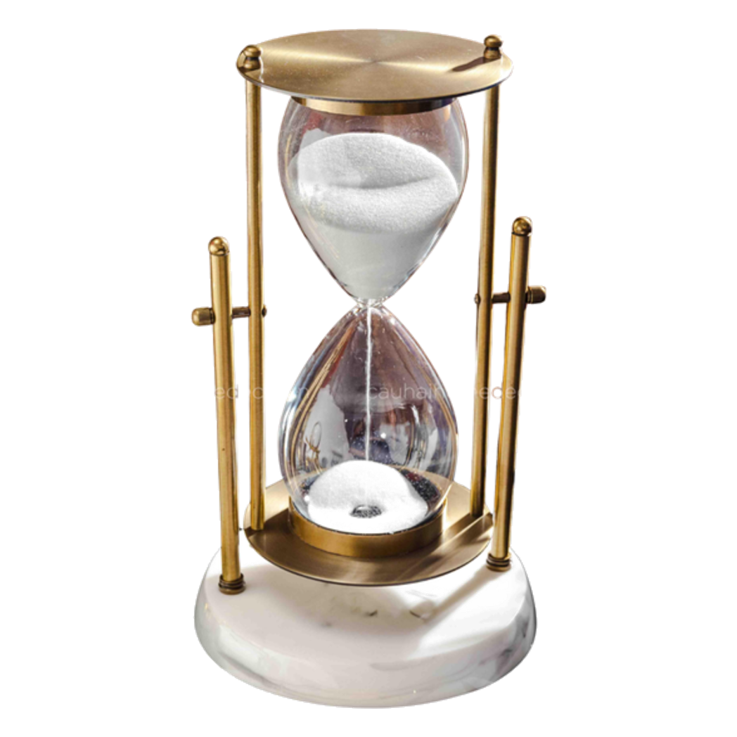 Đồng hồ cát Devian Marble Premium 17x30 - Cậu Hai Home Decor