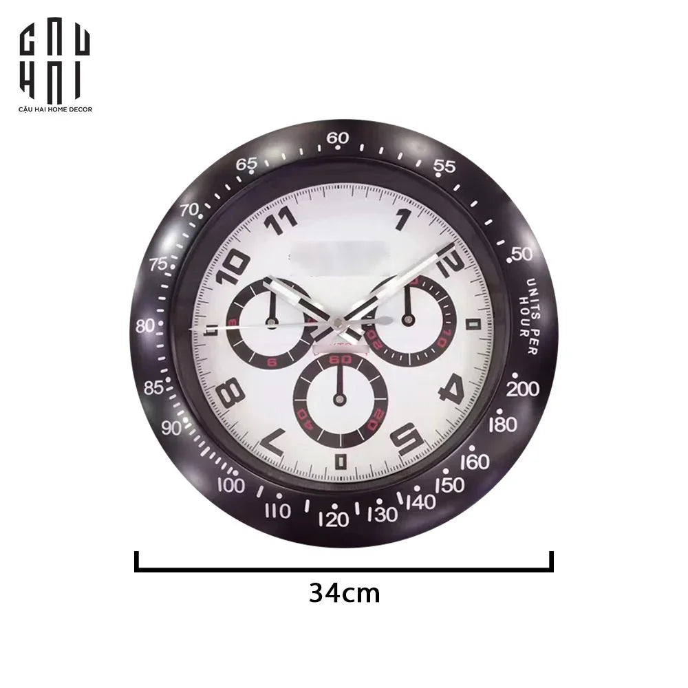 Đồng Hồ Treo Tường Cao Cấp Regal Aston D34 Graphite Version-ĐỒNG HỒ-CẬU HAI HOME DECOR