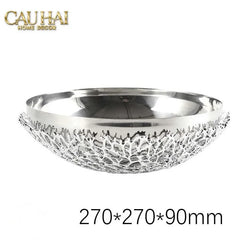 Elysian - Đĩa Trái Cây Platinum Branche Argentée D25-LY THỦY TINH-CẬU HAI HOME DECOR
