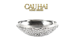 Elysian - Đĩa Trái Cây Platinum Branche Argentée D25-LY THỦY TINH-CẬU HAI HOME DECOR