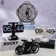 Elysian - Đồng Hồ Cơ Hologram Mécanique Argent Table Clock-ĐỒNG HỒ-CẬU HAI HOME DECOR