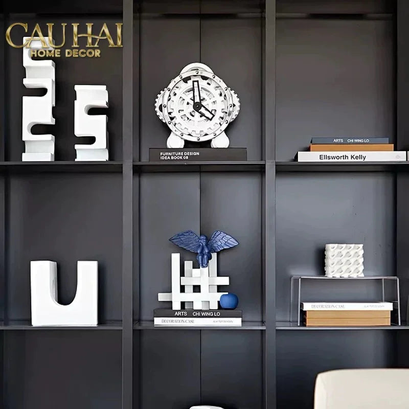 Elysian - Đồng Hồ Cơ Hologram Mécanique Argent Table Clock-ĐỒNG HỒ-CẬU HAI HOME DECOR