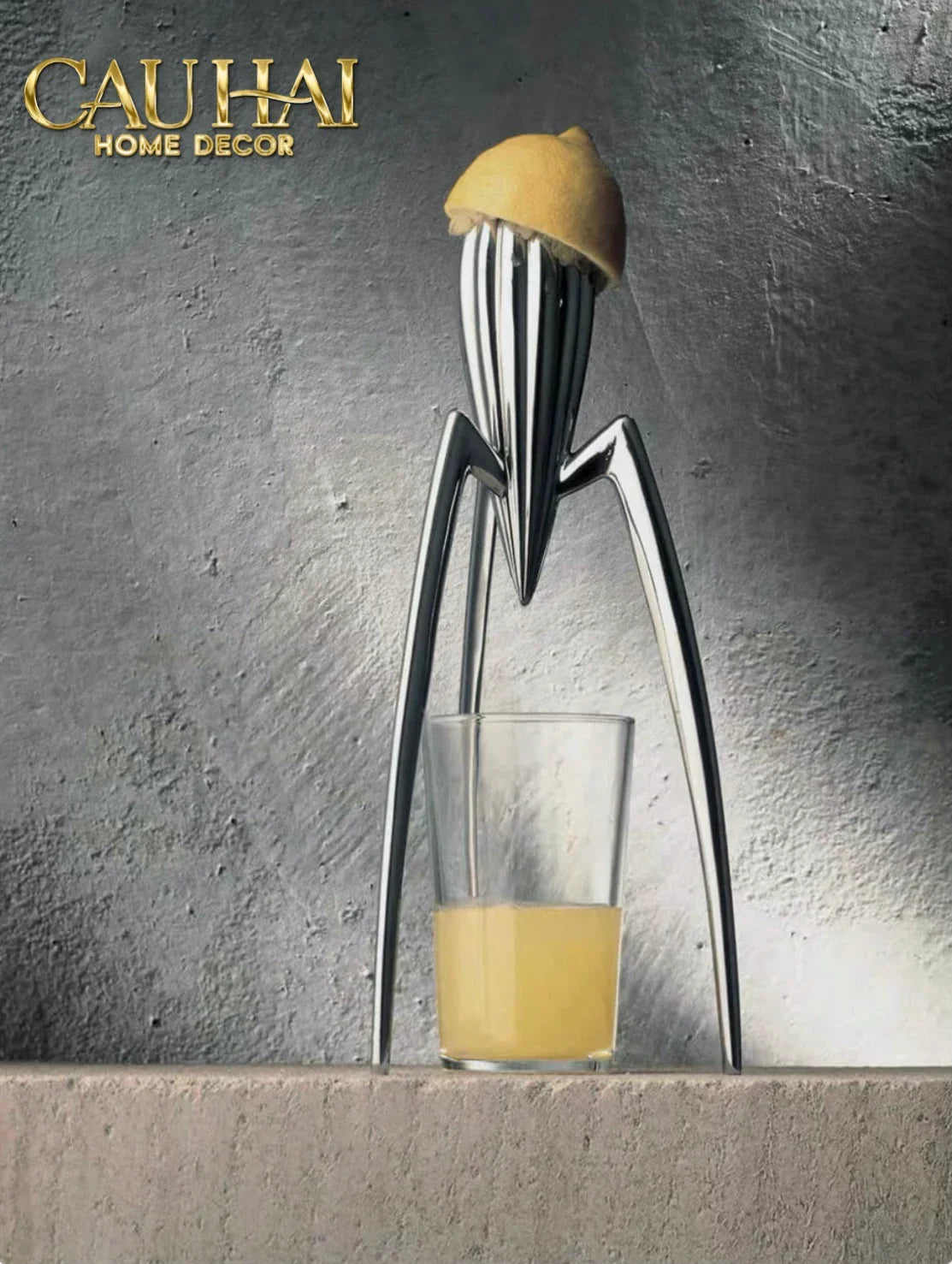 Elysian Fw25 - Tượng Kitchenware Spider Citron Chrome H29-TƯỢNG TRANG TRÍ-CẬU HAI HOME DECOR