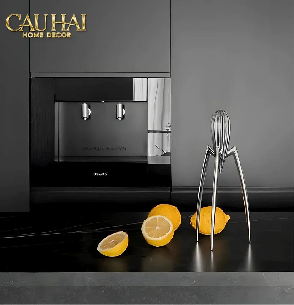 Elysian Fw25 - Tượng Kitchenware Spider Citron Chrome H29-CẬU HAI HOME DECOR