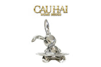 Elysian Fw25 - Tượng Thỏ Figurine Platinum Lapin Minimalisme Chic-TƯỢNG TRANG TRÍ-CẬU HAI HOME DECOR