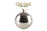 Elysian - Lọ Kẹo Hộp Lưu Trữ Hình Cầu Platinum Gilded Aviary Sphere-LY THỦY TINH-CẬU HAI HOME DECOR
