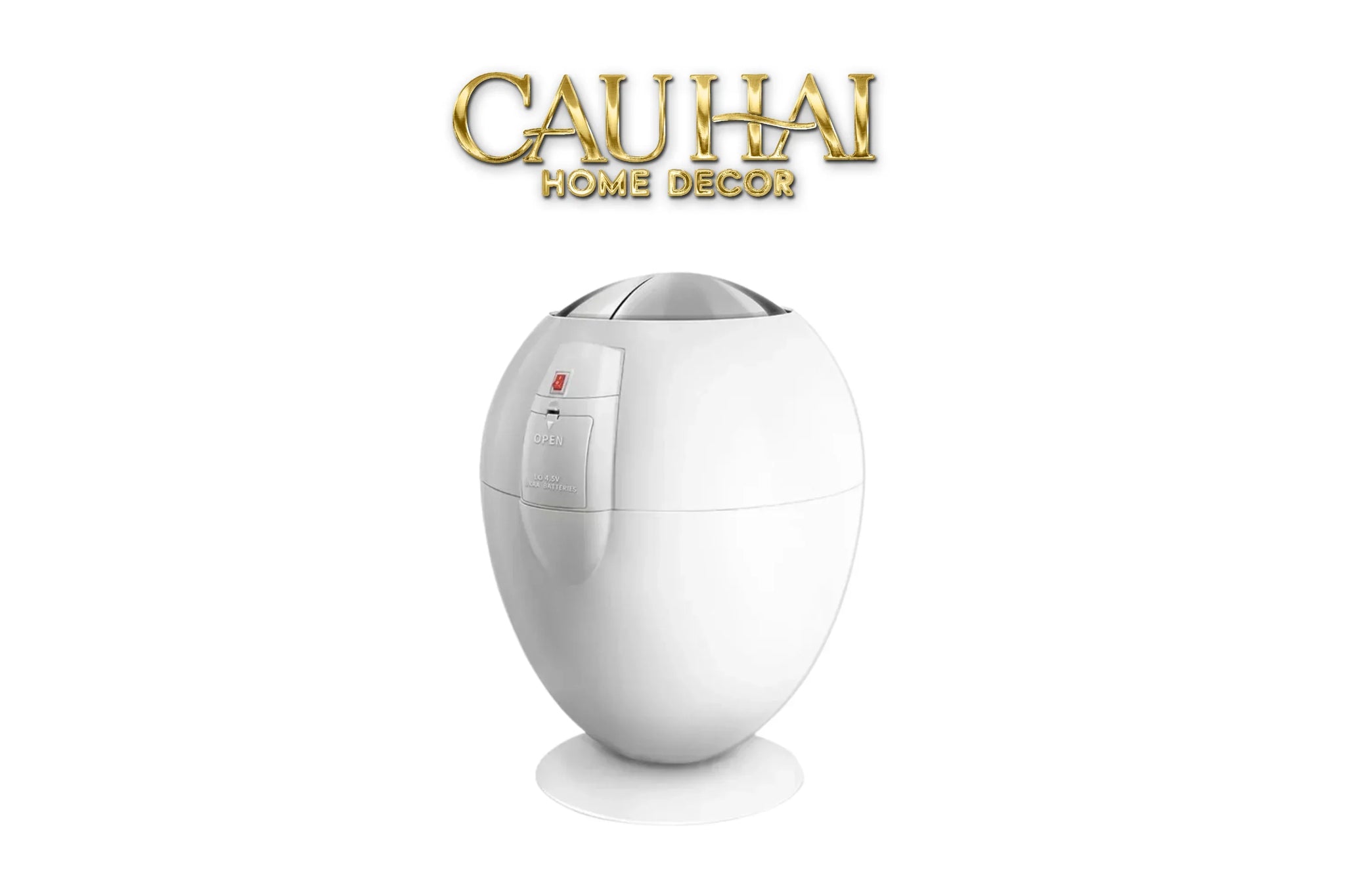 Elysian - Thùng Rác Cảm Ứng Platinum Egg 6L-LY THỦY TINH-CẬU HAI HOME DECOR