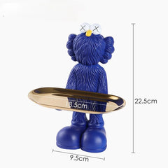 Elysian - Tượng Figurine Kaws Cằm Khay Bản Denim - Dark Blue-TƯỢNG TRANG TRÍ-CẬU HAI HOME DECOR