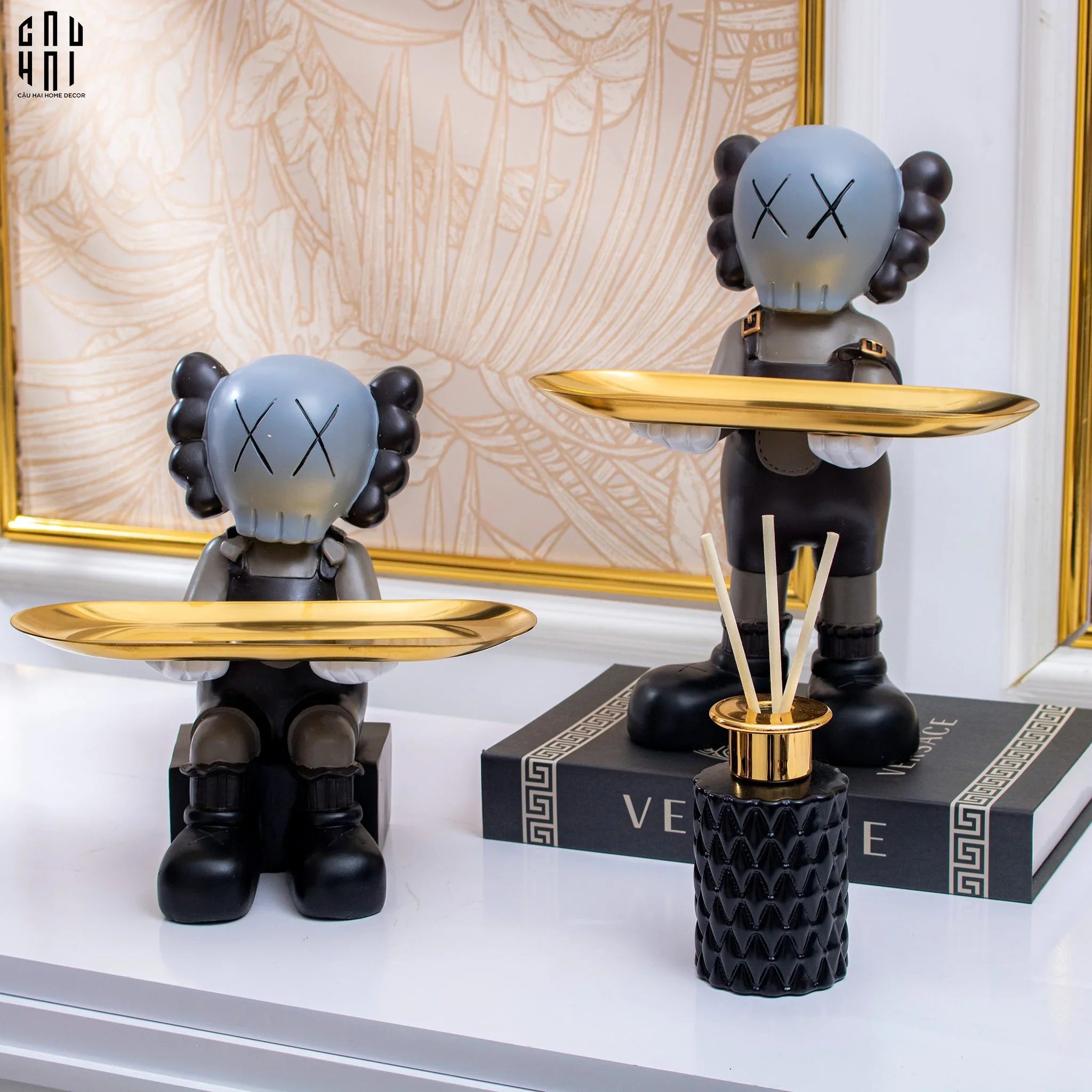 Elysian - Tượng Figurine Sitting Super Kaw Ss25-TƯỢNG TRANG TRÍ-CẬU HAI HOME DECOR