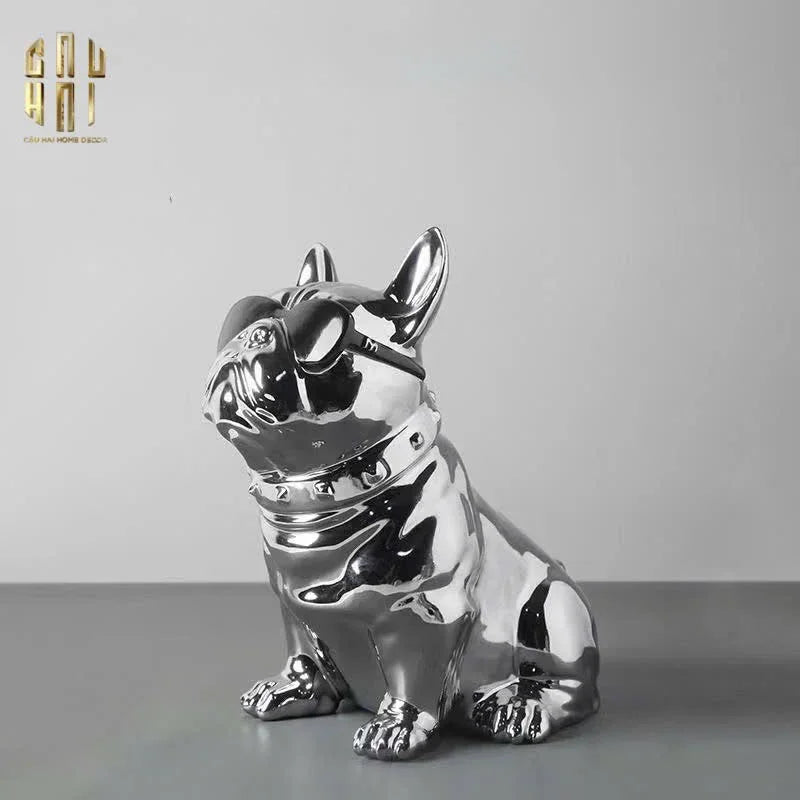 Elysian - Tượng Hộp Khăn Giấy Platinum Bull-HỘP KHĂN GIẤY-CẬU HAI HOME DECOR
