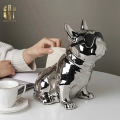 Elysian - Tượng Hộp Khăn Giấy Platinum Bull-HỘP KHĂN GIẤY-CẬU HAI HOME DECOR