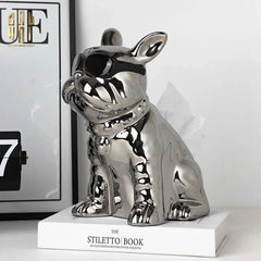 Elysian - Tượng Hộp Khăn Giấy Platinum Bull-HỘP KHĂN GIẤY-CẬU HAI HOME DECOR
