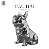 Elysian - Tượng Hộp Khăn Giấy Platinum Bull-HỘP KHĂN GIẤY-CẬU HAI HOME DECOR