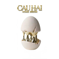 Elysian - Tượng Quả Trứng Hatching Egg 9x12x20-TƯỢNG TRANG TRÍ-CẬU HAI HOME DECOR