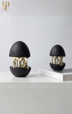 Elysian - Tượng Quả Trứng Hatching Egg 9x12x20-CẬU HAI HOME DECOR