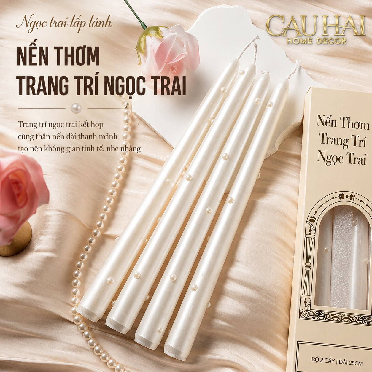 Set 4 Nến Thơm Pearl Radiance 4pcs