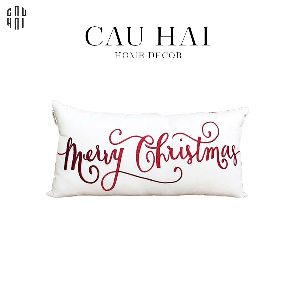Fêtes Couture - Gối Rectangle Christmas 28X55 Cm-GỐI-CẬU HAI HOME DECOR