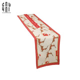 Fêtes Couture - Khăn Trải Bàn - Table Runner Brown Deer 40X275 Cm-KHĂN TRẢI BÀN-CẬU HAI HOME DECOR