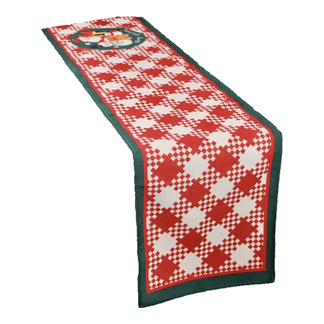 Fêtes Couture - Khăn Trải Bàn - Table Runner Carreaux 40X280 Cm