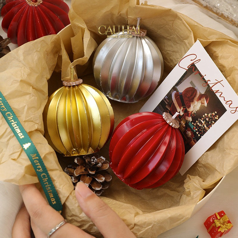 Fêtes Couture - Nến Quả Châu - Holiday Christmas Ornaments Charm Candles-NẾN TRANG TRÍ-CẬU HAI HOME DECOR