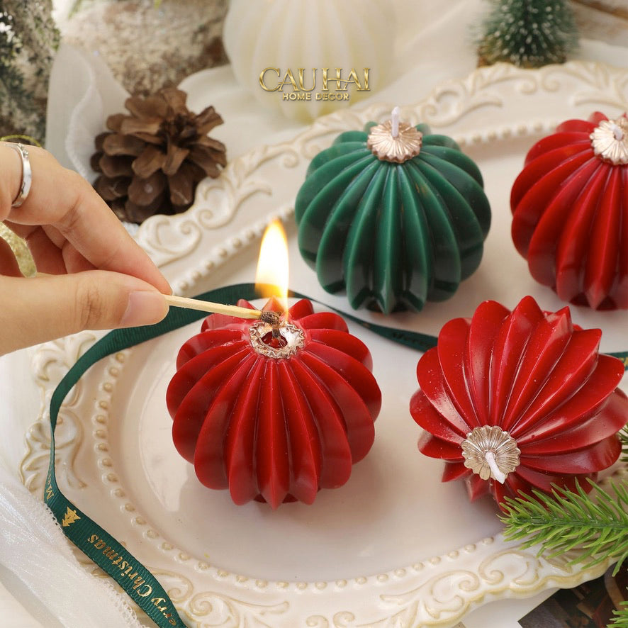 Fêtes Couture - Nến Quả Châu - Holiday Christmas Ornaments Charm Candles-NẾN TRANG TRÍ-CẬU HAI HOME DECOR