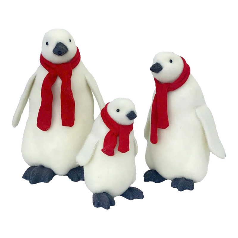 Fêtes Couture - Set of 3 Penguin Figurines