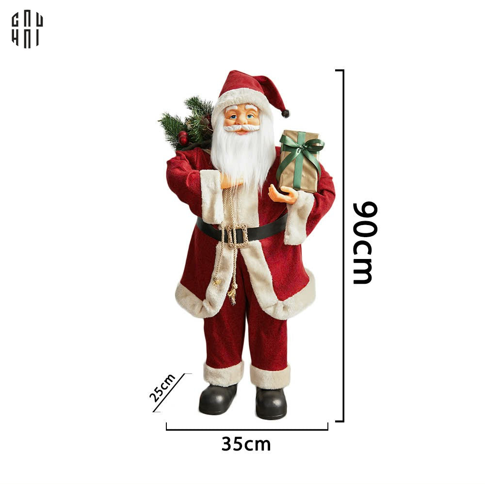 Fêtes Couture - Set 3 Tượng Santa Claus Noel-TƯỢNG TRANG TRÍ-CẬU HAI HOME DECOR