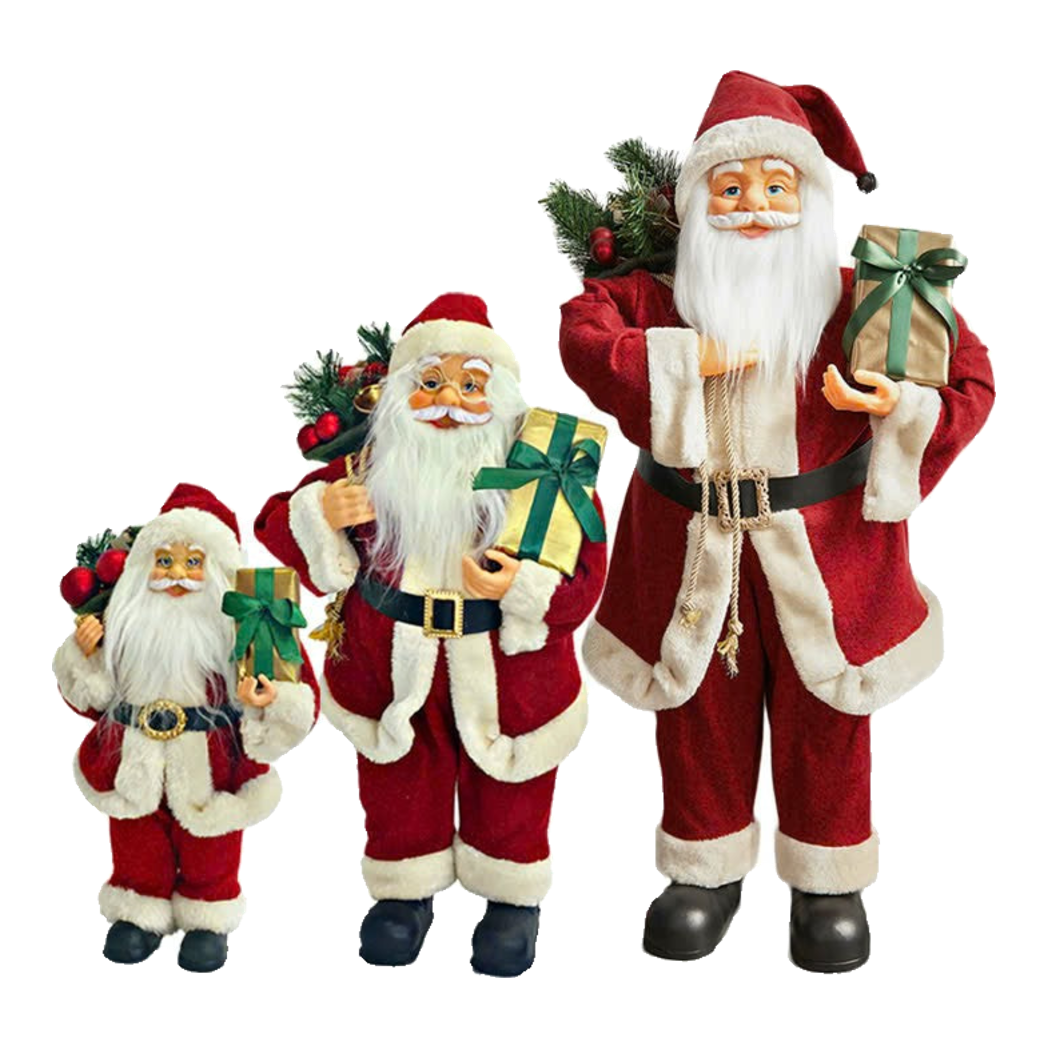 Fêtes Couture - Set 3 Tượng Santa Claus Noel