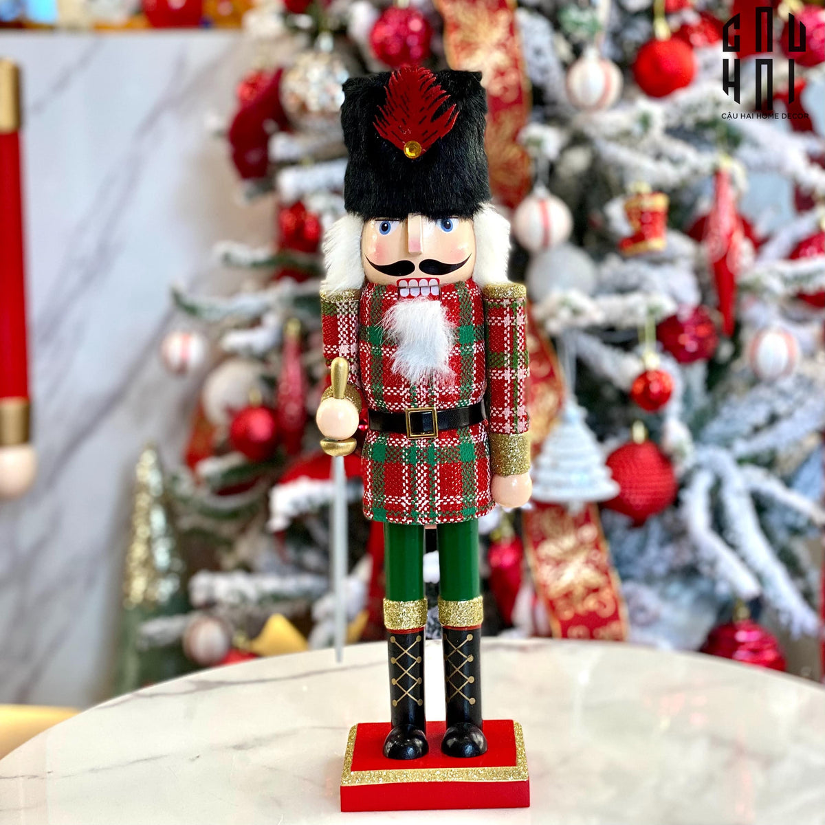 Fêtes Couture - Tượng Nutcracker 36Cm Sword-TƯỢNG TRANG TRÍ-CẬU HAI HOME DECOR
