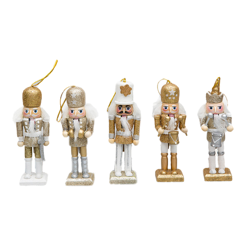 Fêtes Couture - 5Pcs Nutcracker - Gold