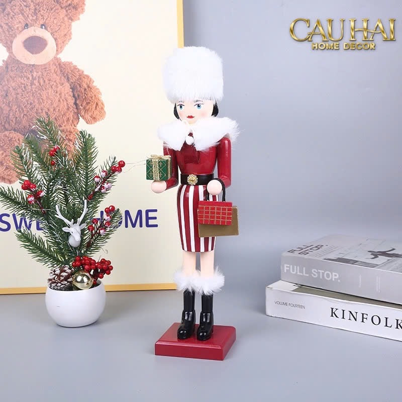 Fêtes Couture - Tượng Nutcracker La Dame D’Hiver Atélier-TƯỢNG TRANG TRÍ-CẬU HAI HOME DECOR