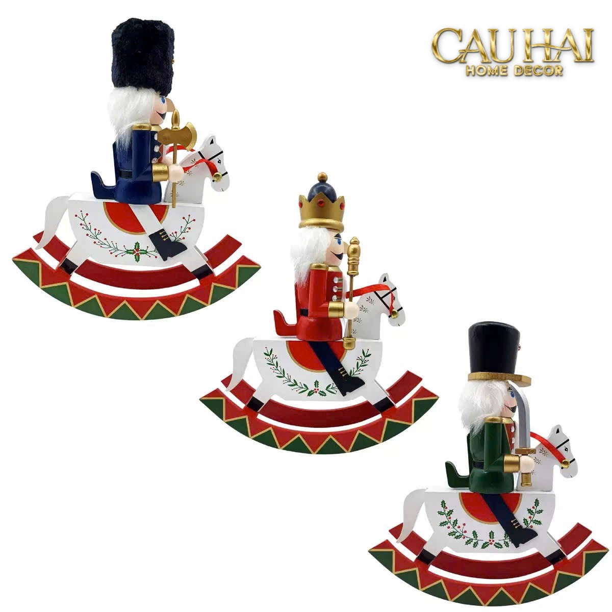 Fêtes Couture - Tượng Nutcracker Royal Cavalier H25-TƯỢNG TRANG TRÍ-CẬU HAI HOME DECOR