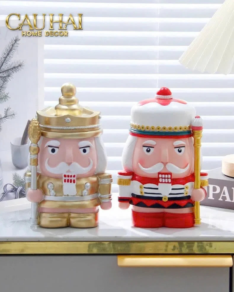 Fêtes Couture - Tượng Petit Nut-Banker Blanc / Noir / Rouge / D'Or-TƯỢNG TRANG TRÍ-CẬU HAI HOME DECOR