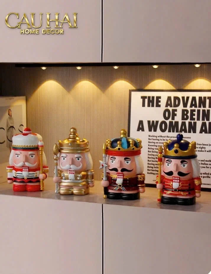 Fêtes Couture - Tượng Petit Nut-Banker Blanc / Noir / Rouge / D'Or-TƯỢNG TRANG TRÍ-CẬU HAI HOME DECOR
