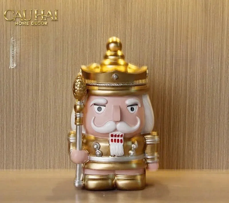 Fêtes Couture - Tượng Petit Nut-Banker Blanc / Noir / Rouge / D'Or-CẬU HAI HOME DECOR
