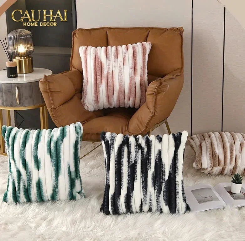 Fêtes Couture - Vỏ Gối Lông Atélier Lux Fur Lapin Spéciale Collection-VỎ GỐI-CẬU HAI HOME DECOR