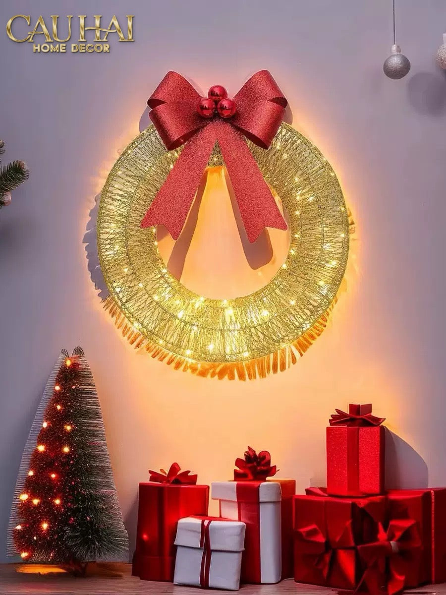 Fêtes Couture - Vòng Ánh Sáng Trang Trí Giáng Sinh Holy Halo - Christmas Wreath-LY THỦY TINH-CẬU HAI HOME DECOR