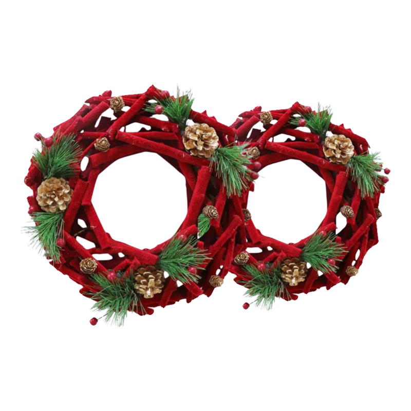 Fêtes Couture - Velvet Pine Christmas Wreath