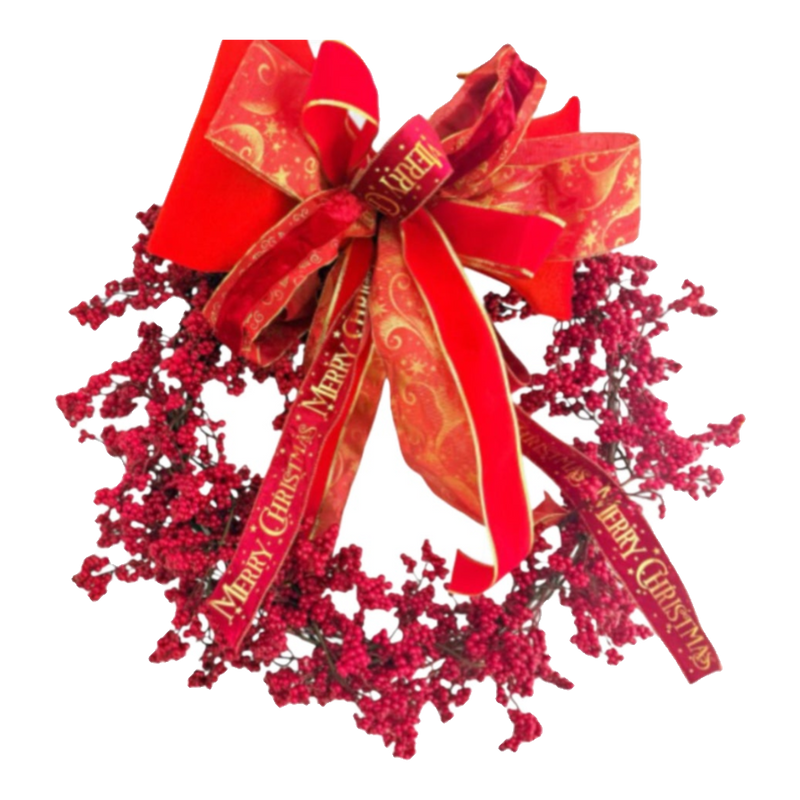 Fêtes Couture - Winterberry Royale Wreath 80Cm