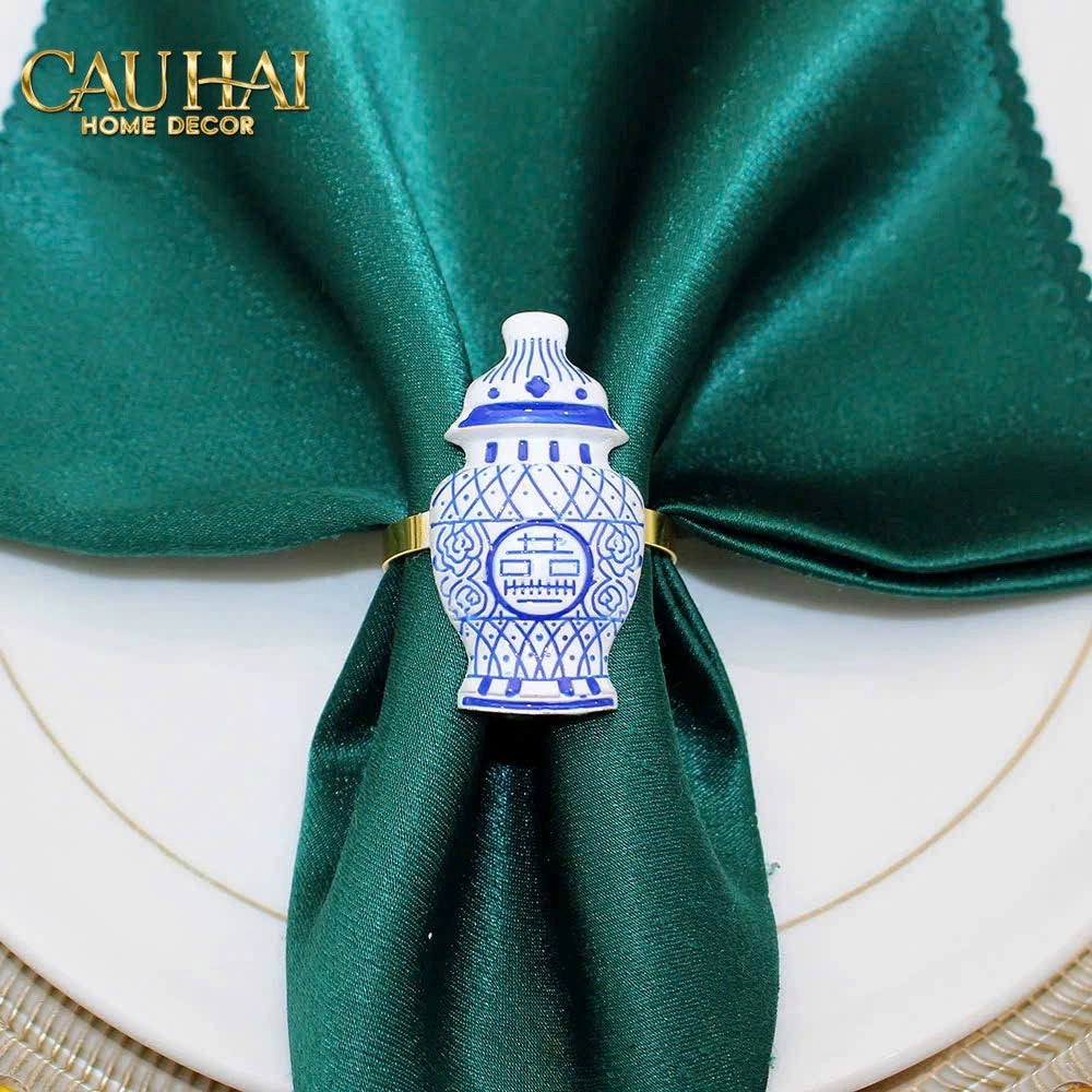 Fêtes Couture - Vòng Khăn Ăn - Napkin Ring Indochine Porcelain Revival-VÒNG KHĂN ĂN-CẬU HAI HOME DECOR