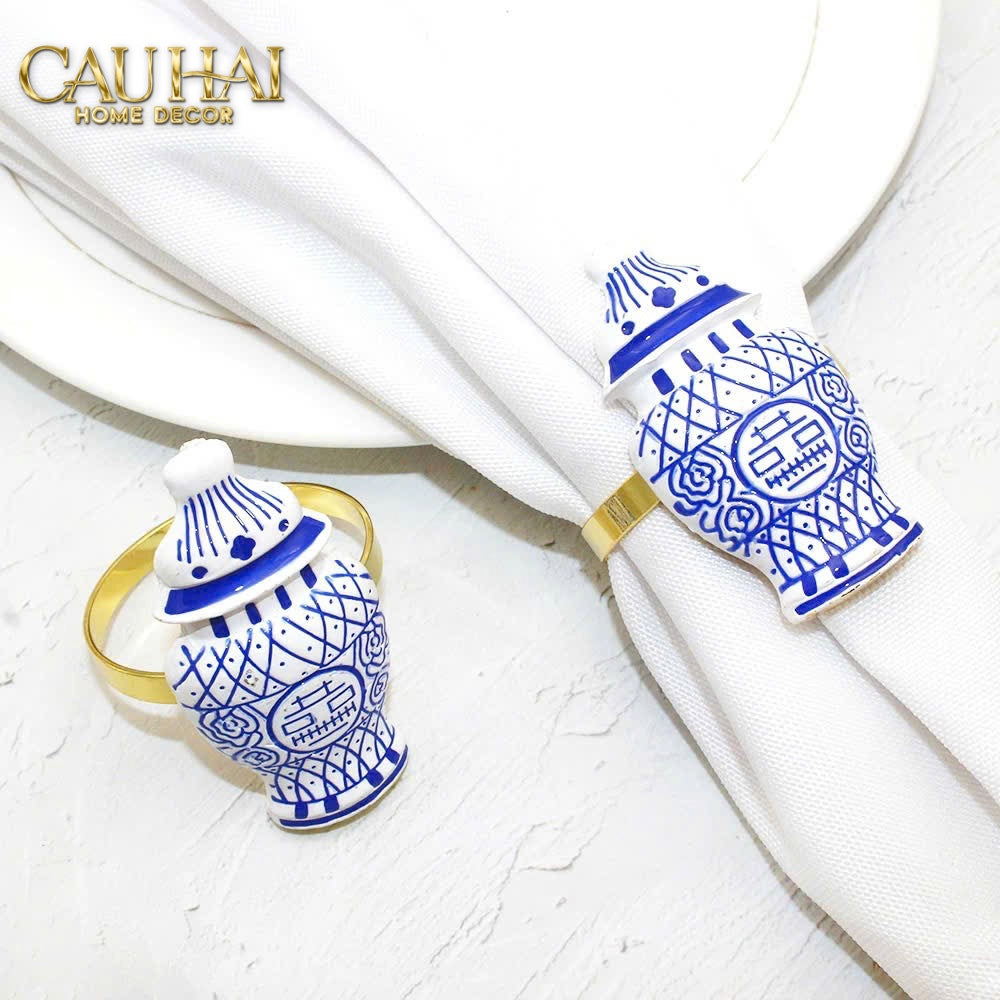 Fêtes Couture - Vòng Khăn Ăn - Napkin Ring Indochine Porcelain Revival-VÒNG KHĂN ĂN-CẬU HAI HOME DECOR