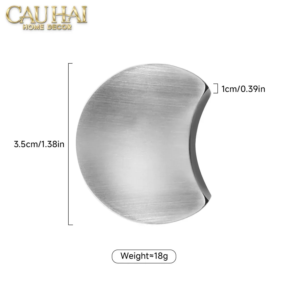 Gác Đũa Bán Nguyệt Golden Silver Cresent Lunar Chopsticks Racks 3.5-Dinner Cutlery Set Dao Muỗng Nĩa-CẬU HAI HOME DECOR