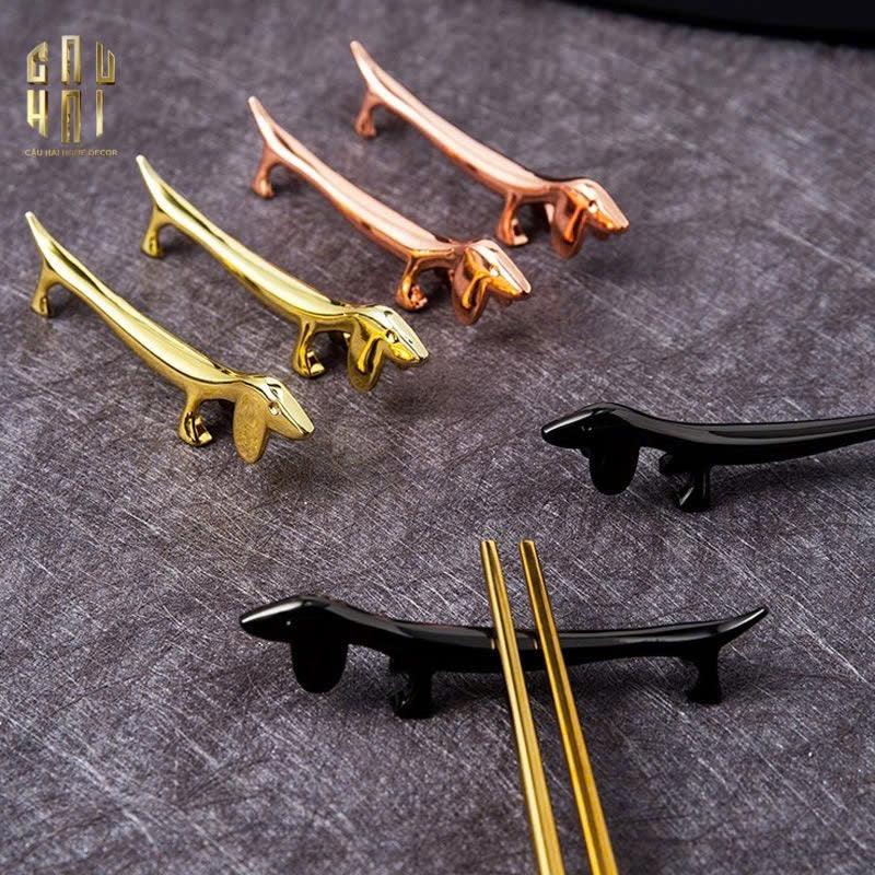 Gác Đũa - Chopstick Rest Dog-Dinner Cutlery Set Dao Muỗng Nĩa-CẬU HAI HOME DECOR