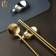 Gác Đũa - Chopstick Rest Rhino-Dinner Cutlery Set Dao Muỗng Nĩa-CẬU HAI HOME DECOR