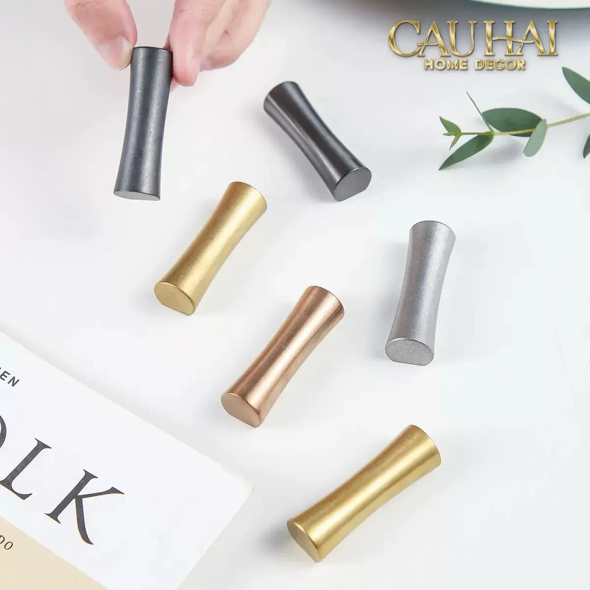 Gác Đũa Golden Scroll Chopsticks Racks 4.6-Dinner Cutlery Set Dao Muỗng Nĩa-CẬU HAI HOME DECOR